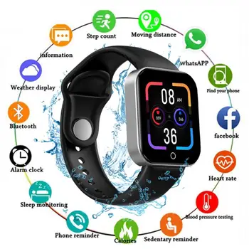 I7 Smart Watch Homens Mulheres Sport Fitness Smartwatch IP67 Impermeável Monitor de frequência Cardíaca Crianças Inteligentes Relógio Para Android IOS