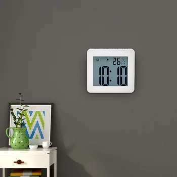 Impermeável Relógio de Parede Timer Simples LCD, casa de Banho, Relógio de Cozinha Eletrônica de despertar Relógio Despertador, L1 1