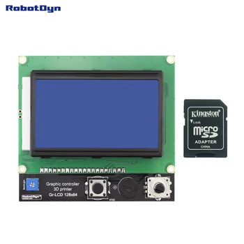 Impressora 3D display Inteligente Controlador de RAMPAS 1.4, LCD Gráfico 128x64, SD e MicroSD-leitor de cartão