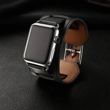 Imóveis de luxo de Couro Bracelete de Correia Para a Apple Faixa de Relógio de 38mm de 40mm 42mm 44mm 41mm 45mm 49mm iWatch Cinta Série 4 5 6 7 8 SE 2