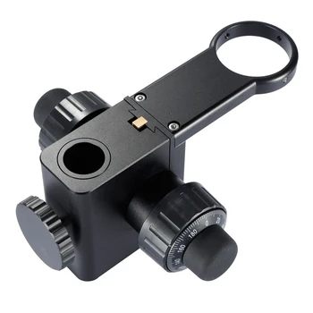Industrial Microscópio Lente da Câmera Stand Precisão do Ajuste Grosseiro e Fino Titular de Elevação e Concentrando-Suporte de 50mm 76mm