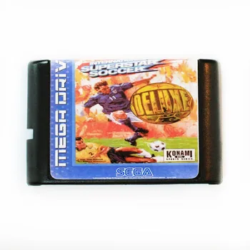 International Superstar Soccer Deluxe 16 bits MD Cartão de Jogo Para o Sega Mega Drive Para o SEGA Genesis 1
