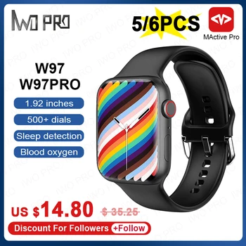 IWO Pro Original 2022 W97 Pro Smartwatch Série 7 de Chamada Bluetooth 1.92 Polegadas de Esportes Smart Watch homem, mulher PK X8 W27 PRO DT7 MAX.