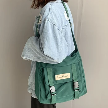 Japonês Saco Crossbody Anti-roubo Messenger Bag Mochila com Muitos Bolsos para / Alto Estudantes do ensino Médio