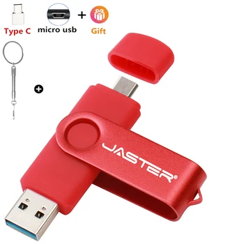 JASTER USB 2.0 OTG USB flash drive Smart Phone Tablet PC 4GB 8GB 16GB 32GB 64GB флешка Pendrives OTG Capacidade Real de um stick Usb