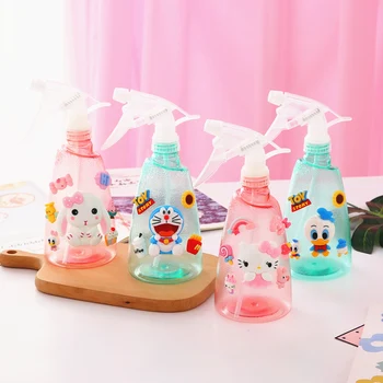 Kawaii Hello Kitty Cinnamoroll Portátil De Plástico Transparente Frasco De Spray De Cabelo Salão De Aparelhos De Beleza De Cabelo Planta Pulverizador De Água