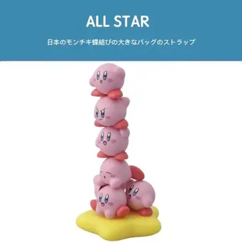 Kawaii Mini Kirby Figuras de Anime Bonito Quadro Decoração de Quarto de Acessório de Figuras de Ação da Coleção do Carro Decora 10 peças Conjunto de Presentes para Criança 1
