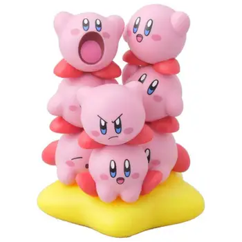 Kawaii Mini Kirby Figuras de Anime Bonito Quadro Decoração de Quarto de Acessório de Figuras de Ação da Coleção do Carro Decora 10 peças Conjunto de Presentes para Criança 2