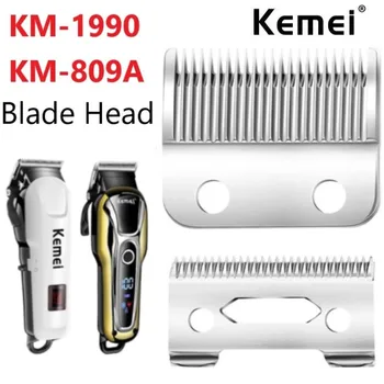 Kemei Profissional de Aparadores de Cabelo máquina de corte a Lâmina KM-1990 KM-809A cabelo clipper acessórios de Substituição Lâmina de Cabeça Keme 1