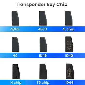 KEYYOU Original Transponder da Chave em Branco Chip 4D69 4C H T5 ID40 ID46 ID44 G 4D70 Chip Substituição Automática de Chave Remota de Acessórios para carros