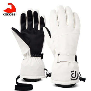 KoKossi Dedo Completo Touchscreen Luvas de Esqui de Inverno Impermeável Permeável Snowboard Luvas de Desgaste-resistente, Quente Mulheres Homens Luvas 1