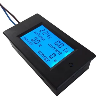 LCD Digital 20A Volts Watts de Potência Amperímetro Voltímetro Medidor de LED de Energia do Painel de Medidor de Monitor CA 80-260V 1