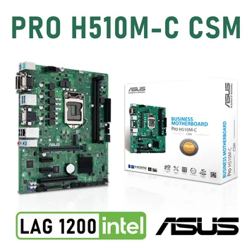 LGA 1200 Asus Pro H510M-C/CSM placa-Mãe ACCE COM DDR4 2933MHz PCIe 3.0 M. 2 SSD SATA 6Gb/s Intel H510 Placa-mãe 1200 CPU Novo