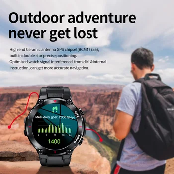 LIGE GPS Smart Watch Homens 2022 NOVO Esportes ao ar livre Relógios Impermeável de Fitness aberta 24 horas Heartrate Sangue Monitor de Oxigênio Smartwatch 2