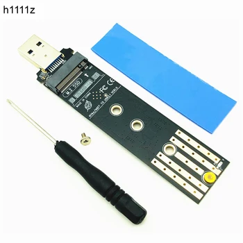 M. 2 para USB 3.1 SSD, Placa de M. 2 NVME PCIe SATA Dual Protocolo RTL9210B SSD Conselho para 2230 2242 2280 2260 NVME SATA M. 2 SSD Adaptador