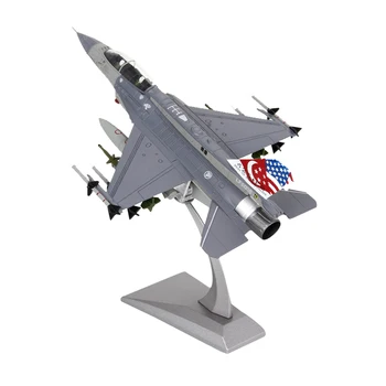 MagiDeal 1/72 Fundido Fighter Jet F16D Fighting Falcon para Decoração de Escritório em Casa 2
