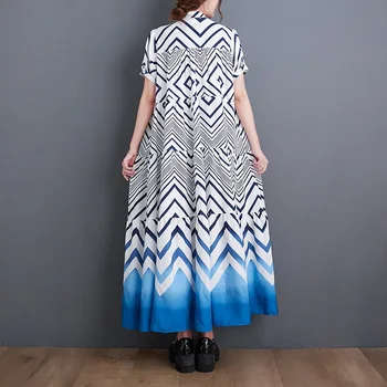 manga curta de grandes dimensões vintage faixa de vestidos para mulheres casuais solta longo vestido de verão elegante roupa de 2022 2