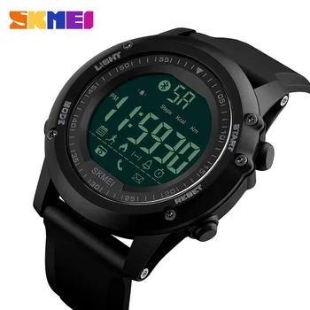 Marca SKMEI Homens Relógios Desportivos Pedômetro Multifuncional Relojes Impermeável Relógio Masculino Digital do DIODO emissor de Relógios de pulso 1