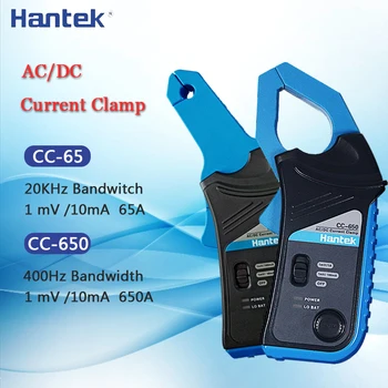 Medidor de pinça Pinça DC AC Medidor de Hantek CC650 CC65 Mini Handheld Osciloscópio Multímetro Braçadeira do Testador com Conector BNC