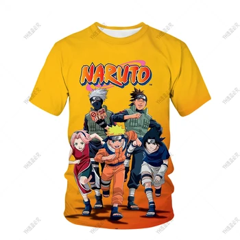 Meninos' Naruto Zumbi Animação T-shirt - Naruto Tartaruga Filhos da Moda de T-shirt Cobra Grande Pílula Impressão de Verão dos Meninos T-Shirt