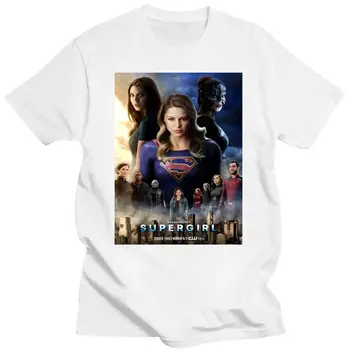 Mens Vestuário De Homens T-Shirt Supergirl Temporada 3 Cartaz Camiseta T-Shirt Das Mulheres 1