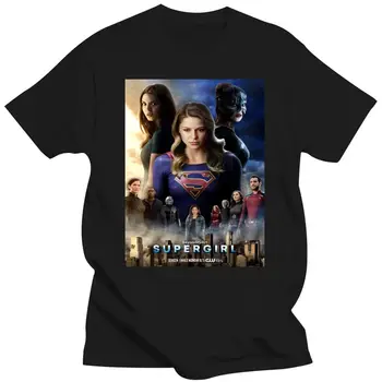 Mens Vestuário De Homens T-Shirt Supergirl Temporada 3 Cartaz Camiseta T-Shirt Das Mulheres 2