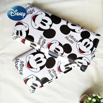 Mickey de Disney 2022 Nova Carteira de desenhos animados Bonitos das Mulheres Bolsa da Moeda do Grande Capacidade Multi-Slot para cartão de Moda infantil, Bolsa da Moeda