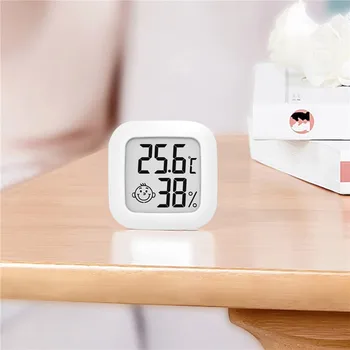 Mini LCD Digital Termômetro Exterior do Ambiente Interior Sensor de Temperatura Medidor de Digitas Medidor de Umidade Para a Sala de Casa