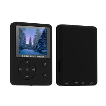 Mini MP3 Player 3 5mm do Fone de ouvido Porta MP4 Player Rádio FM Gravação de Áudio, Dispositivo de Reprodução de Música 1 8 Tela de TFT 1