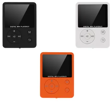 Mini MP3 Player 3 5mm do Fone de ouvido Porta MP4 Player Rádio FM Gravação de Áudio, Dispositivo de Reprodução de Música 1 8 Tela de TFT 2