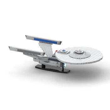 MOC inter-estelar USS Enterprise-Uma Nave de Blocos de Construção Definir Federal do Universo Nave espacial Tijolos de Brinquedos Para Crianças, Presente de Aniversário