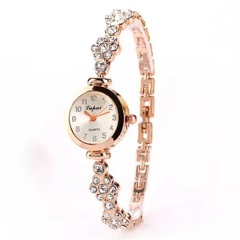 Moda Relógio de Quartzo para Mulheres de Diamante Ouro Prata Fina Pulseira Casuais Senhoras Relógios de Pulso montres femmes relógio de Pulso 2019
