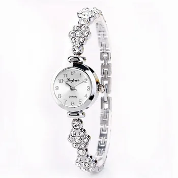 Moda Relógio de Quartzo para Mulheres de Diamante Ouro Prata Fina Pulseira Casuais Senhoras Relógios de Pulso montres femmes relógio de Pulso 2019 2