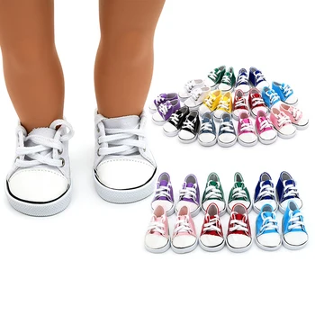Moda Tênis se adapta de 18 Polegadas de Bonecas American Girl 45cm Nossa Geração Menina Boneca Sapatos 1