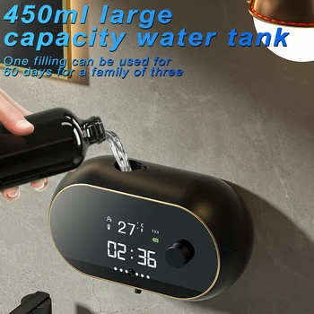 Montado na parede saboneteira Automática Touchless Dispensador de Sabão Líquido USB Espuma Máquina Sensor Infravermelho de Mão Elétrico máquina de lavar 2
