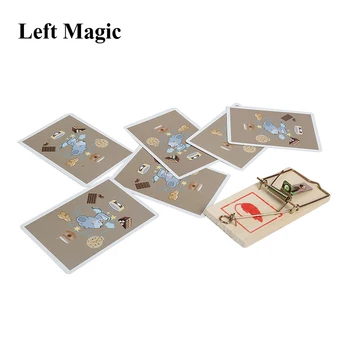 Mouse Armadilhas Encontrar Cartas De Previsão De Fechar A Rua Truques De Magia Profecia De Busca Jogo De Cartas Magic Adereços Ilusão Mentalismo