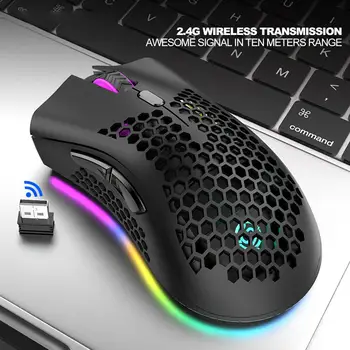 Mouse Óptico sem fio de Jogador para Jogos de PC Portáteis Novo Jogo Mouses sem Fio com Receptor USB Drop Shipping Mause