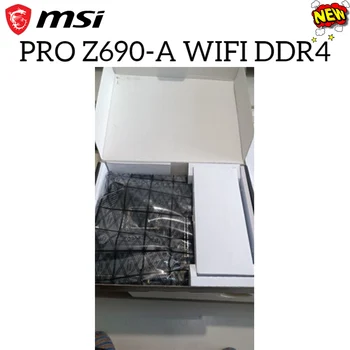 MSI PRO Z690-WIFI placa-mãe 4 X DDR4 128GB 6400MHz LGA 1700 6x SATA 4x M. 2 Suporta 12 de Geração Intel Core JOGOS de placa-Mãe NOVA 2