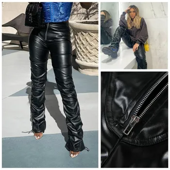 Fim 2022 Moda Fina, calças de Brim das Mulheres de Verão 5XL de Cintura Alta Jeans Calça Feminina Cintura Elástica Bezerro de Comprimento Calça Casual Calças 2658 \ Fundos | Arquitetomais.com.br 11