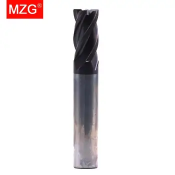 MZG Corte HRC55 4 Flauta de 0,5 mm, 1 mm de Usinagem de Fresamento do Aço de Tungstênio da Espiral Ferramentas Fresas Rodada Ball Nose 2