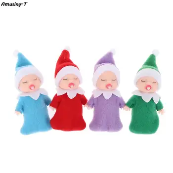 Natal Bebê Elf Bonecas Bebê Elfos Bonecas Brinquedos Mini boneca de Natal Mini Elfo de Natal Decoração de Boneca