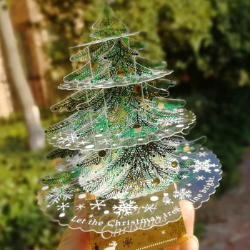 Natal DIY LED 3D da Árvore de área de Trabalho Enfeite de Natal Agulhas de Pinheiro Árvore de Natal Decoração para a Casa Navidad Noel Presentes de Ano Novo 2023