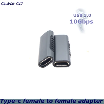 Novo 10Gbps USB Tipo C fêmea-Fêmea Conversor USB Portátil-C Cobrança de Sincronização de Dados Tipo de Placa-C Cabo de Extensão para o Telefone Tablet