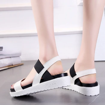 Novo 2022 Verão Senhoras Sapatos Aberto Toe Sandálias Romanas Moda Casual Sapatos de Tamanho Grande Flip-flops 36-42 2