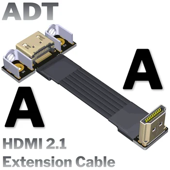 Novo FPV HDMI2.1-Compatível com HDMI Para HDMI da Televisão a Cabo Um Tipo de V2.1 Built-in de Extensão do Cabo de Suporte de 2K/240hz 4 K/144Hz Computador Fio 1