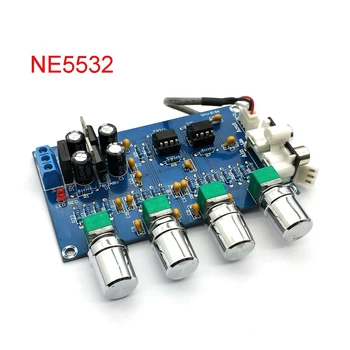 Novo NE5532 Estéreo Pré-amplificador pré-Amplificador de Tom de Áudio da Placa de 4 Canais Amplificador Módulo de 4CH CH Circuito de Controle de Telefone pré-amplificador de 1