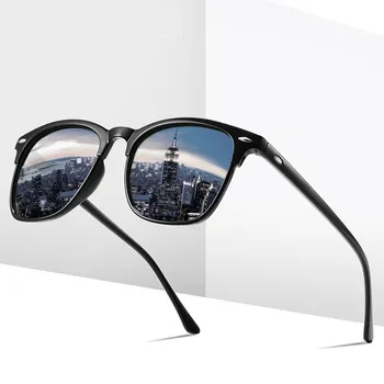 Fim SIMPRECT Retângulo Óculos Polarizados Para os Homens de 2022, a Marca de Luxo Designer UV400 de Alta Qualidade da Moda Vintage Praça de Óculos de Sol \ Acessórios | Arquitetomais.com.br 11