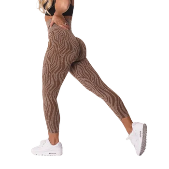 Nvgtn Padrão Zebra Perfeita Leggings Mulheres Macio Calças De Treino De Fitness, Roupas De Yoga Calças De Cintura Ginásio Desgaste
