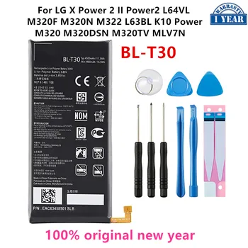 Original BL-T30 4500mAh Bateria Para LG Energia X 2 II Power2 L64VL M320F M320N M322 L63BL K10 Poder M320 M320DSN M320TV MLV7N 1