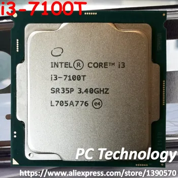 Original Intel Core i3-7100T Dual core 3.40 GHz, 3MB de Cache i3 7100T LGA1151 35W CPU desktop processador frete grátis